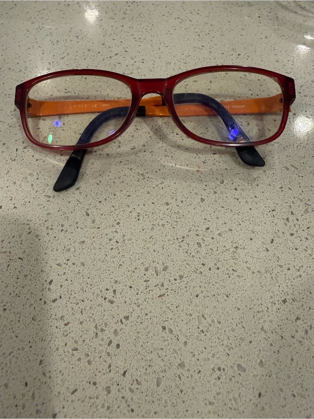 Espirit Eyeglasses, Frames Only, ET17445, Color 531, 52-17-140, Red/Orange